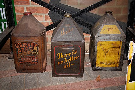 FIVE GALLON OIL CANS - click to enlarge